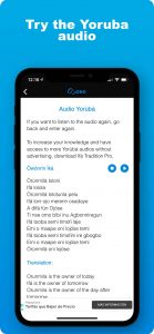 App about the traditional practice of Ifá